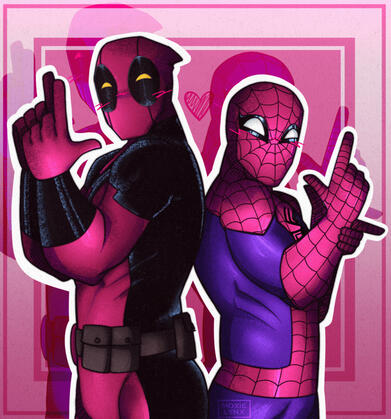 Spideypool shaded